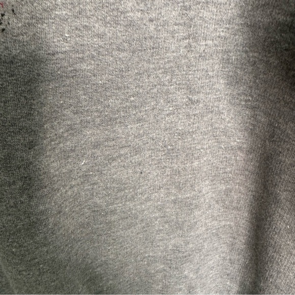 Blonde Ambition Distressed Rolling Stones Logo Grey Crew Neck Sweatshirt Medium - Picture 7 of 8